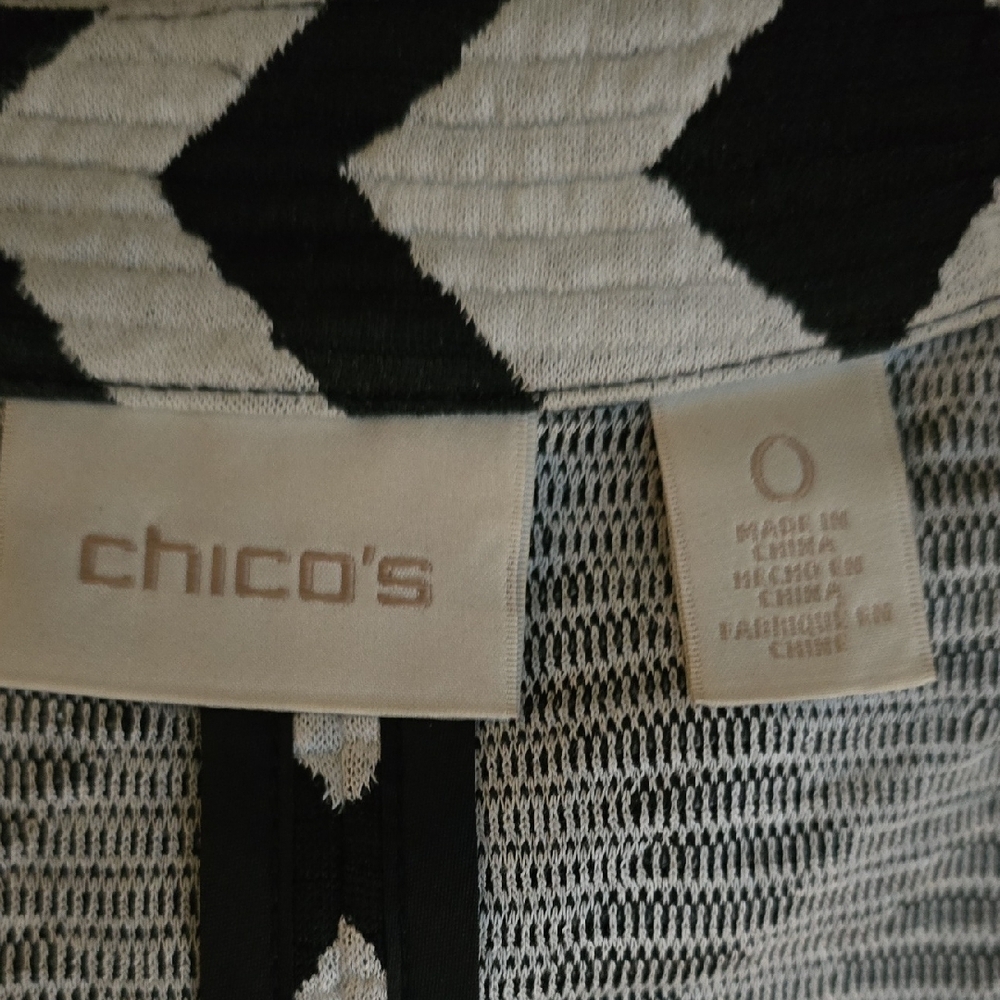 Chico's Diamond Pattern Long Jacket - image 3